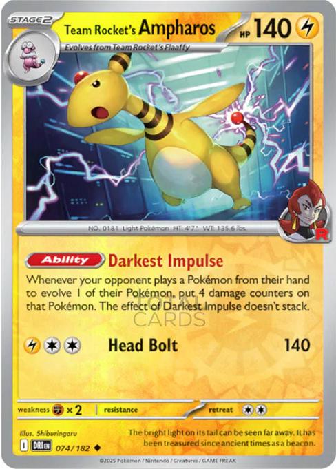 Team Rocket's Ampharos [Reverse Holo]